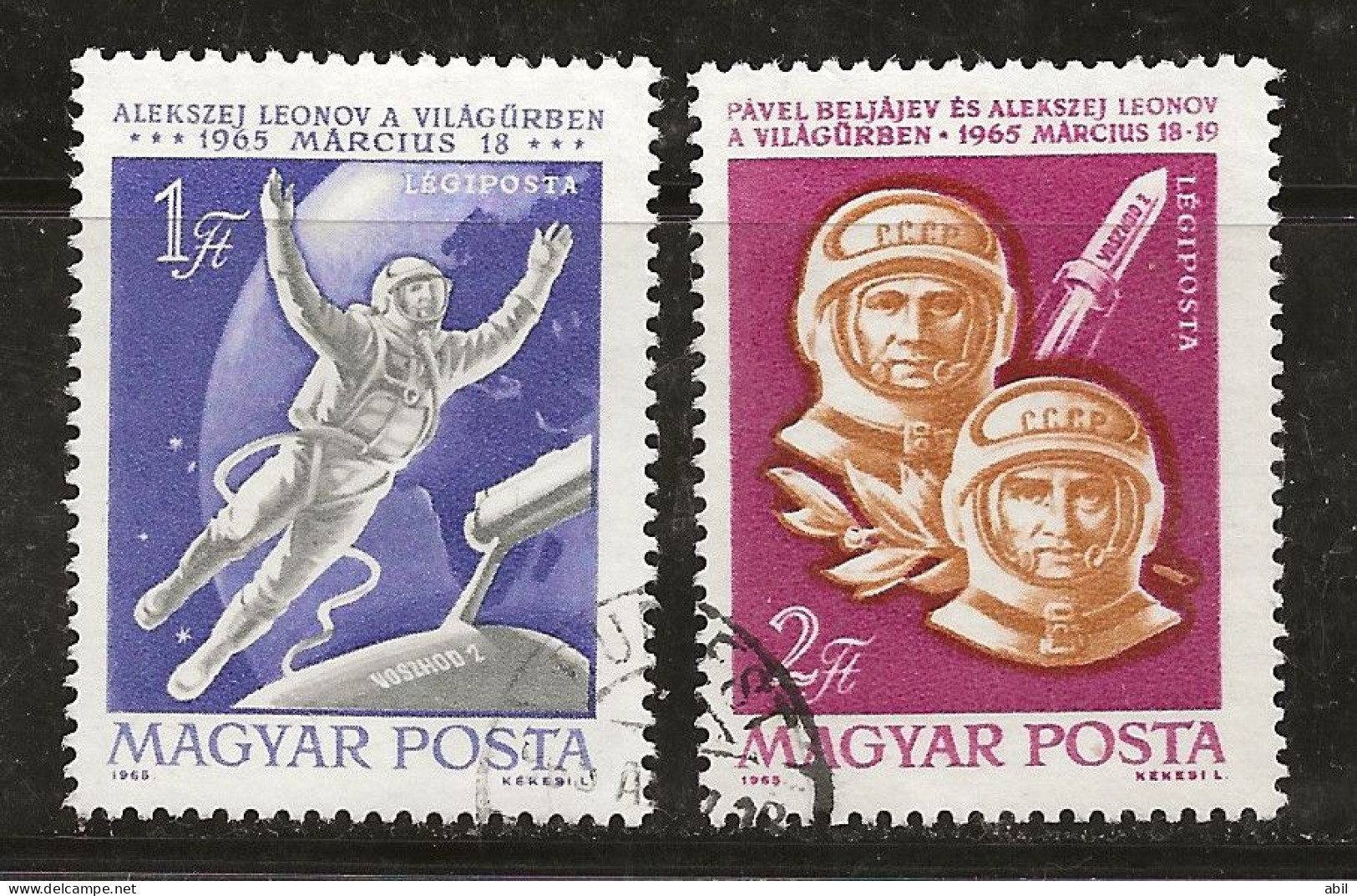 Hongrie 1965 N°Y.T. :  PA 270 Et 271 Obl. - Used Stamps