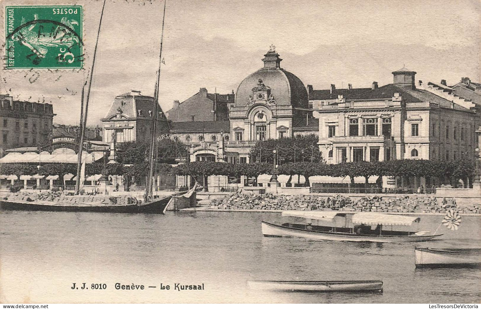 SUISSE - Genève - Le Kuursal - Bateaux - Carte Postale Ancienne - Other & Unclassified