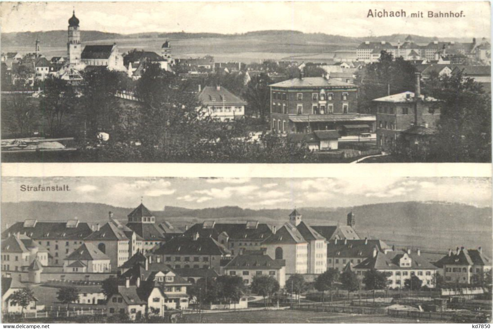 Aichach Mit Bahnhof - Strafanstalt - Aichach