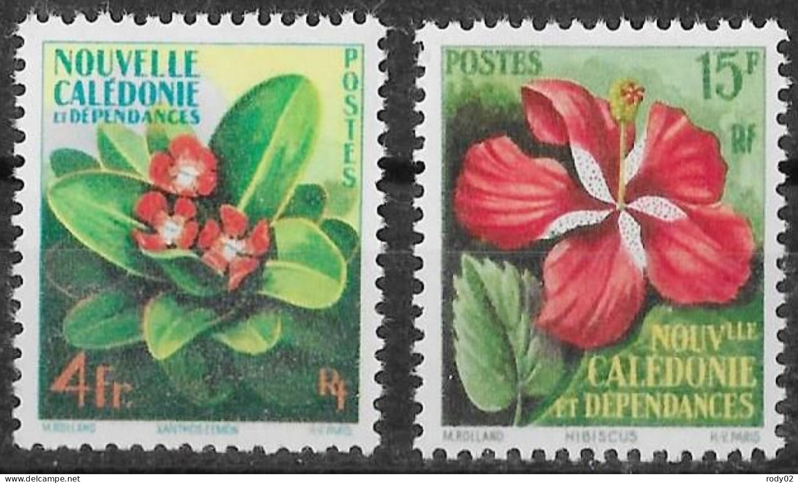NOUVELLE-CALEDONIE - FLEURS - N° 288 ET 289 - NEUF** MNH - Unused Stamps