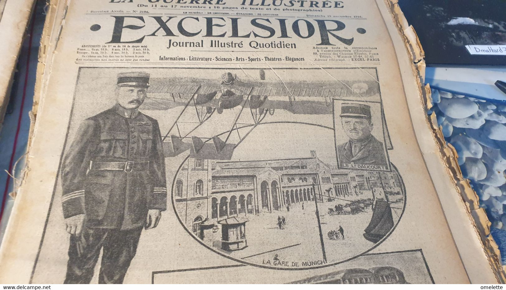 EXCELSIOR 16/AVIATEUR BEAUCHAMP DAUCOURT /RELIQUES VILLES MUTILEES /LILIAN GREUZE LINA CAVALIERI - General Issues