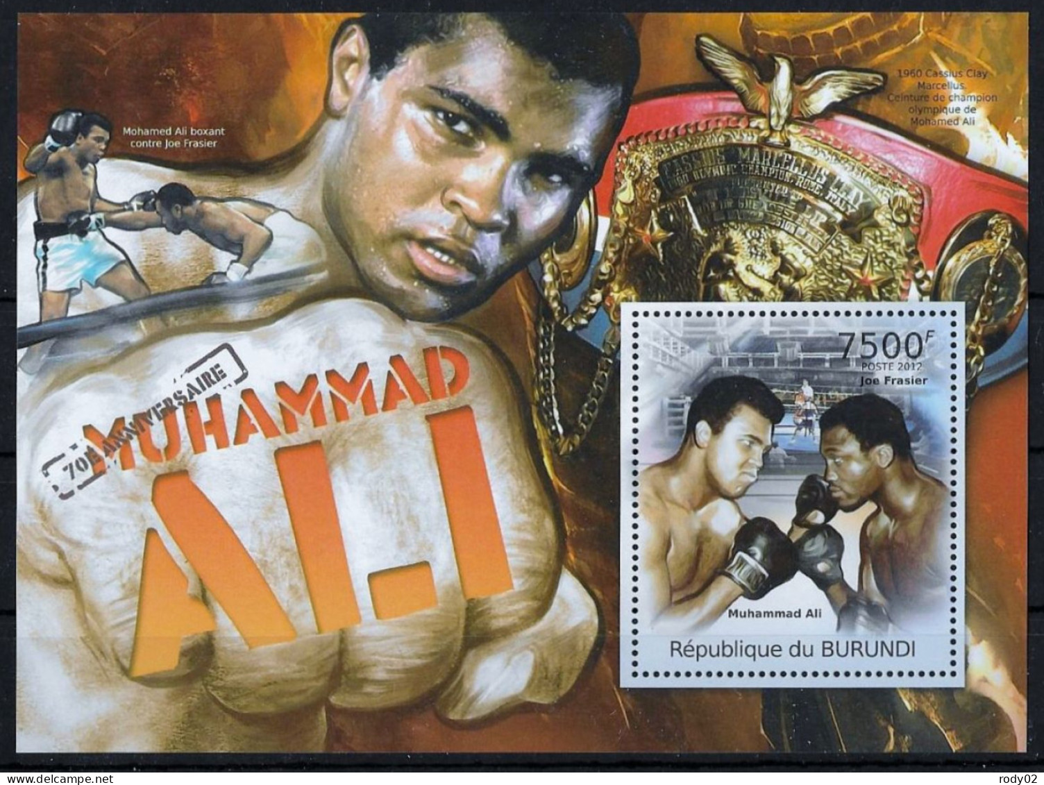 BURUNDI - BOXE - MUHAMMAD ALI - BF 186 - NEUF** MNH - Boxing