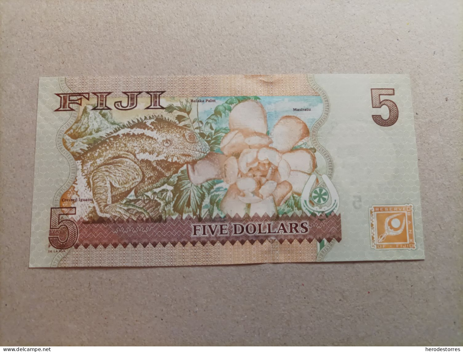 Billete De Fiji De 5 Dólares, Año 2007, UNC - Fiji