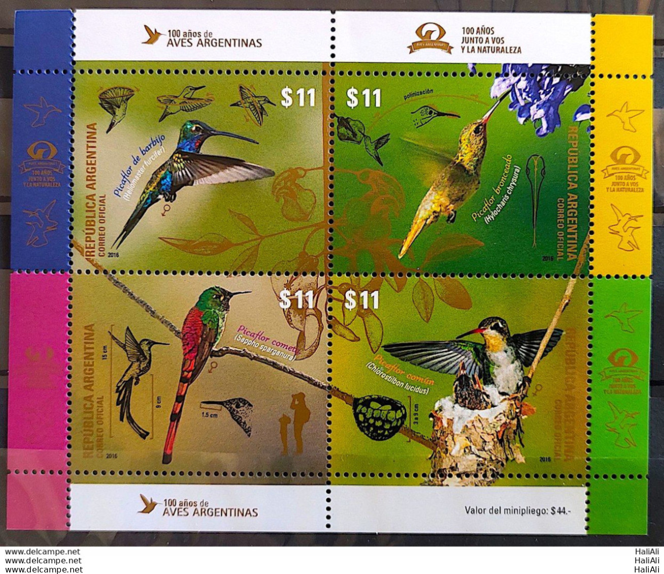 Argentina Stamp 2016 Hummingbird Bird AR BL156 - Nuovi