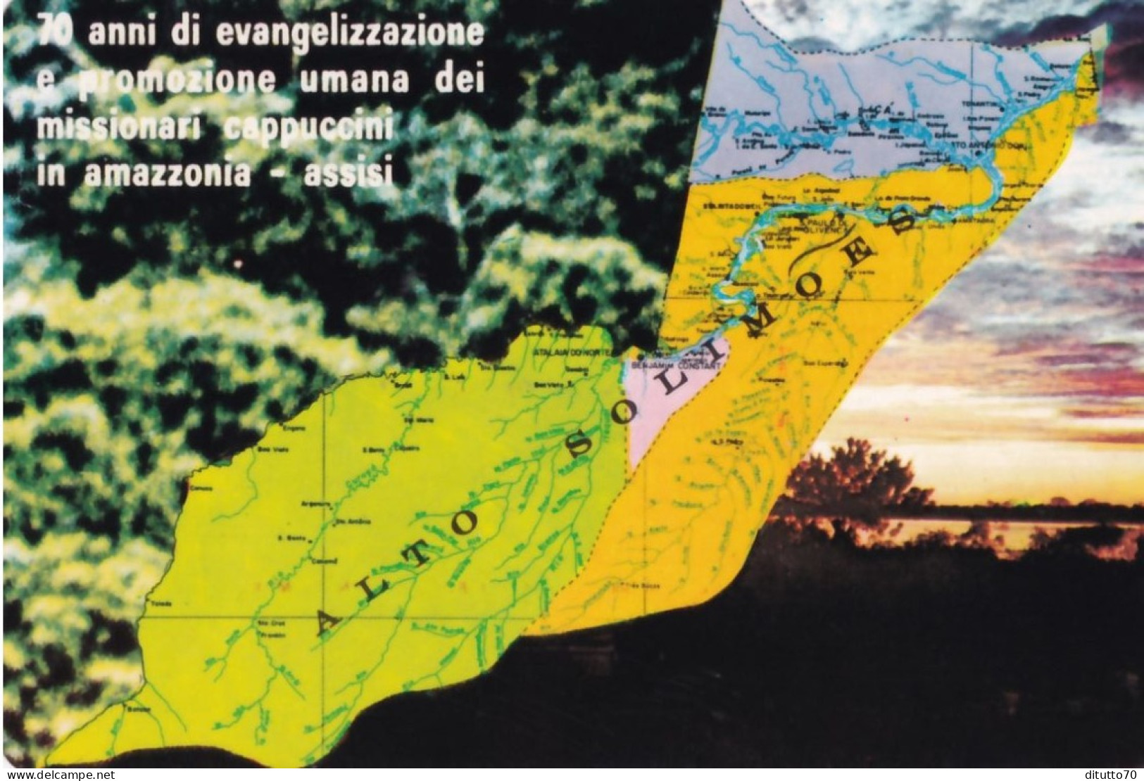 Calendarietto - Missione Cappuccini Amazzonia - Assisi - Anno 1980 - Formato Piccolo : 1971-80