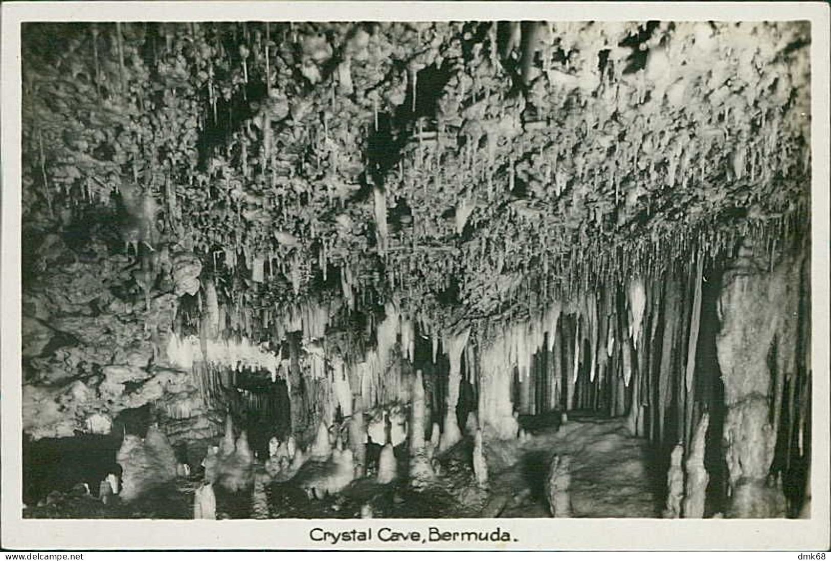 BERMUDA - CRYSTAL CAVE - RPPC POSTCARD - 1940s (17818) - Bermuda