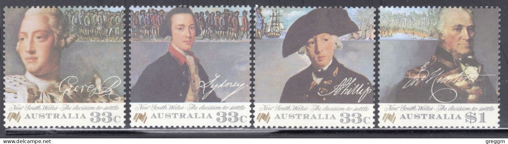Australia 1986 Set Of Stamps To Celebrate  The 200th Anniversary Of The Colonization Of Australia In Unmounted Mint - Ongebruikt