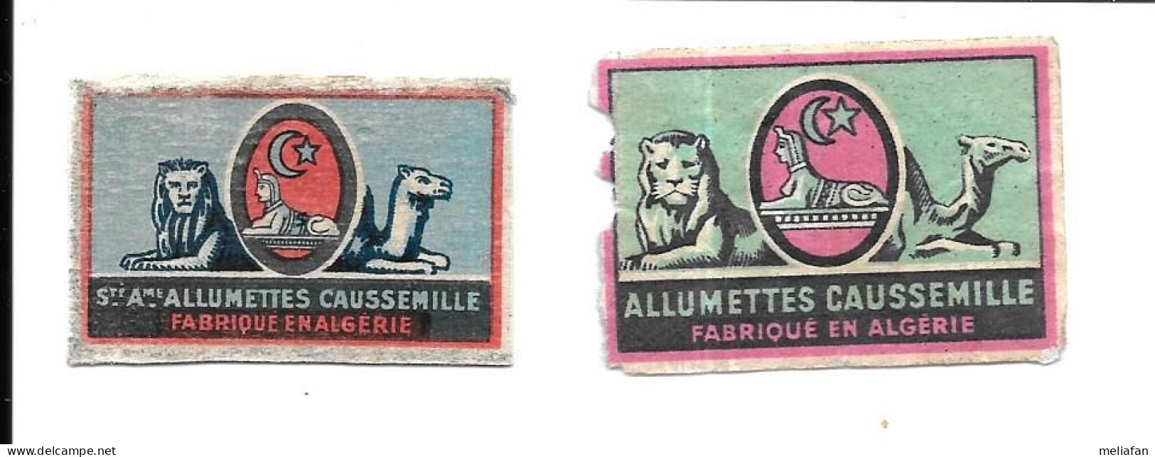 KB1778 -  ETIQUETTES ALLUMETTES CAUSSEMILLE - SPHINX ALGERIE - Boites D'allumettes - Etiquettes