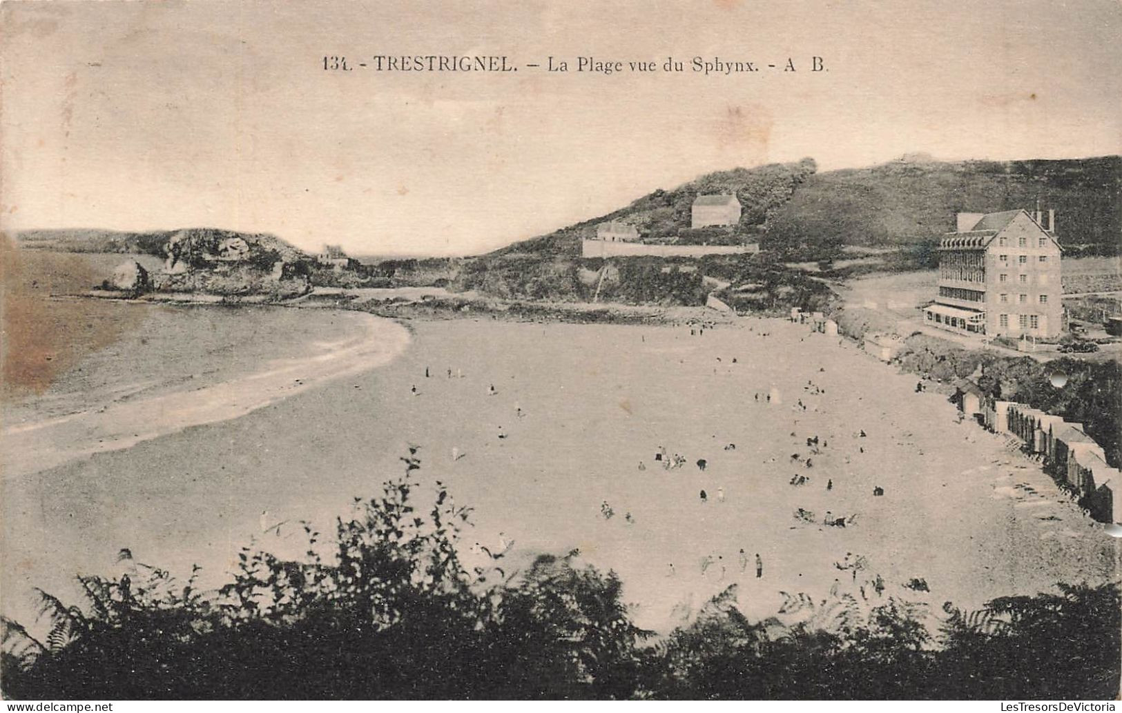 FRANCE - Trestrignel - La Plage Vue Du Sphynx - AB - Carte Postale Ancienne - Perros-Guirec