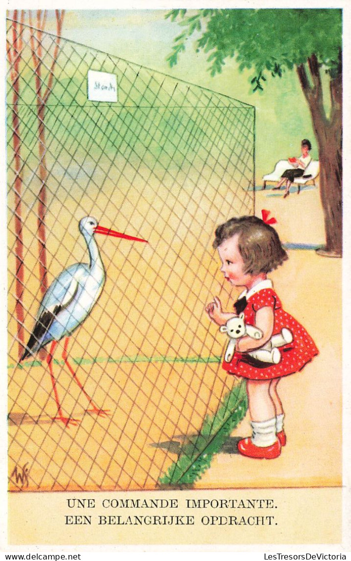 ENFANTS - Dessins D'enfants - Une Commande Importante - Carte Postale Ancienne - Kinder-Zeichnungen