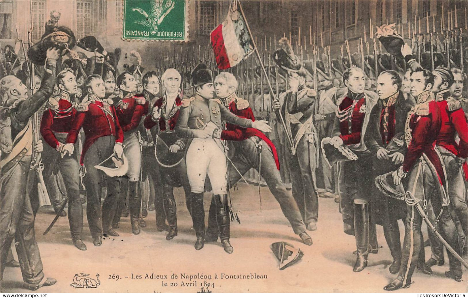 FRANCE - Les Adieux De Napoléon à Fontainebleau - Le 20avril 1814 - Carte Postale Ancienne - Fontainebleau
