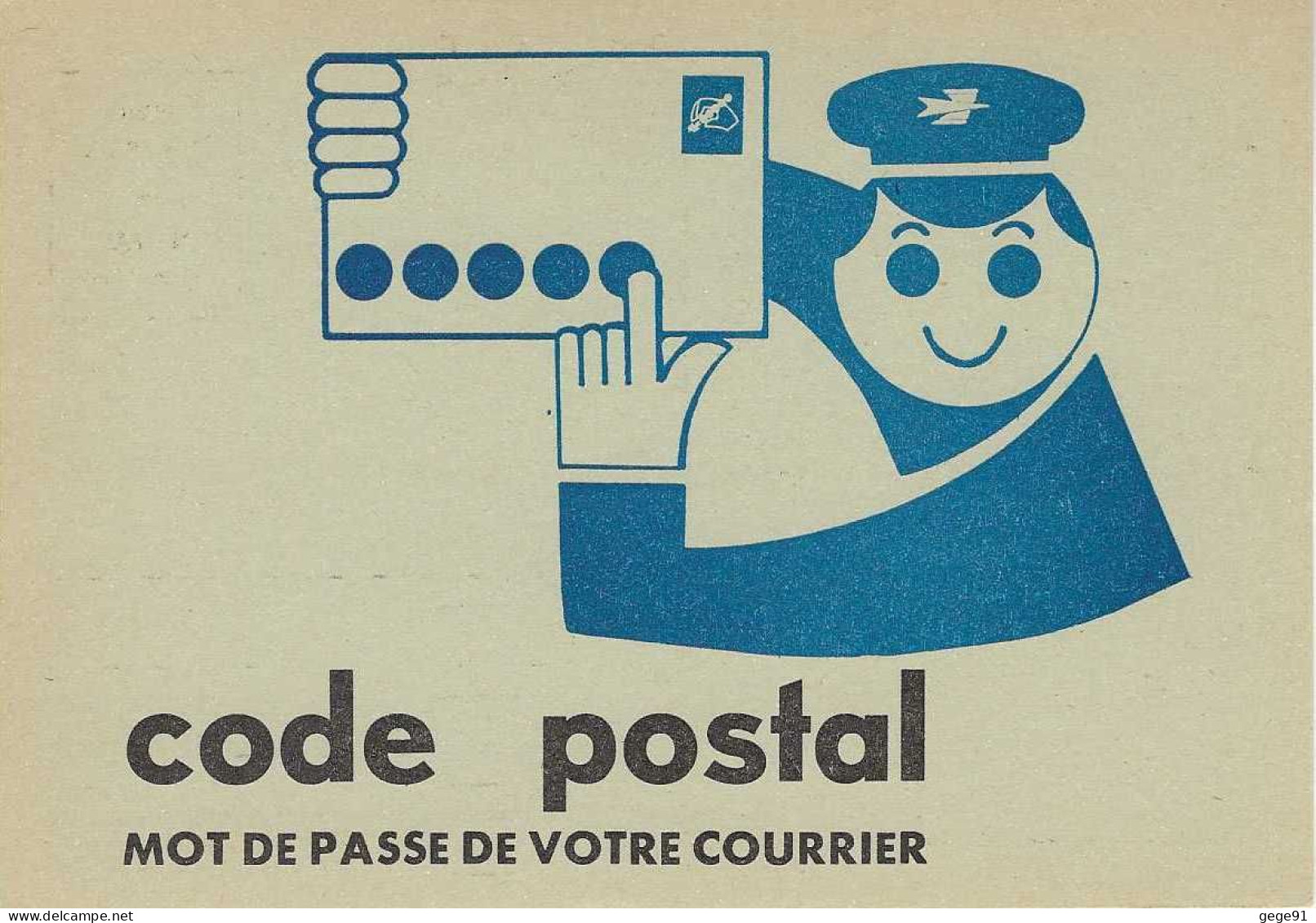 Carte Entier De Service De Diffusion Du Code Postal - Dijon - Pseudo-officiële  Postwaardestukken