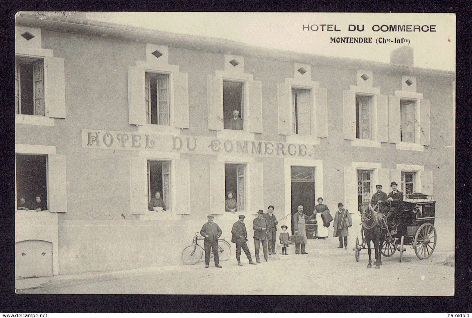 CPA 17 - MONTENDRE - HOTEL DU COMMERCE - Montendre