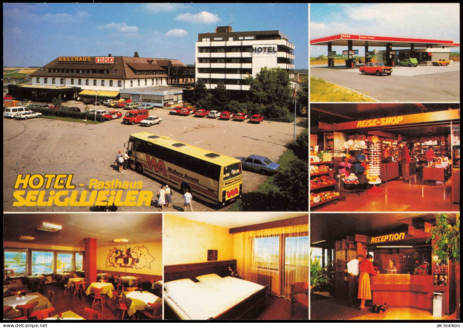 Ansichtskarte Neu-Ulm HOTEL Resthaus SELIGWEILER (Mehrbildkarte) 1990 - Neu-Ulm