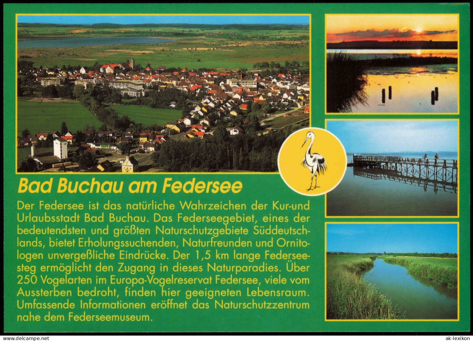Ansichtskarte Bad Buchau Mehrbildkarte Mit Orts- Und Umlandansichten 1999 - Bad Buchau