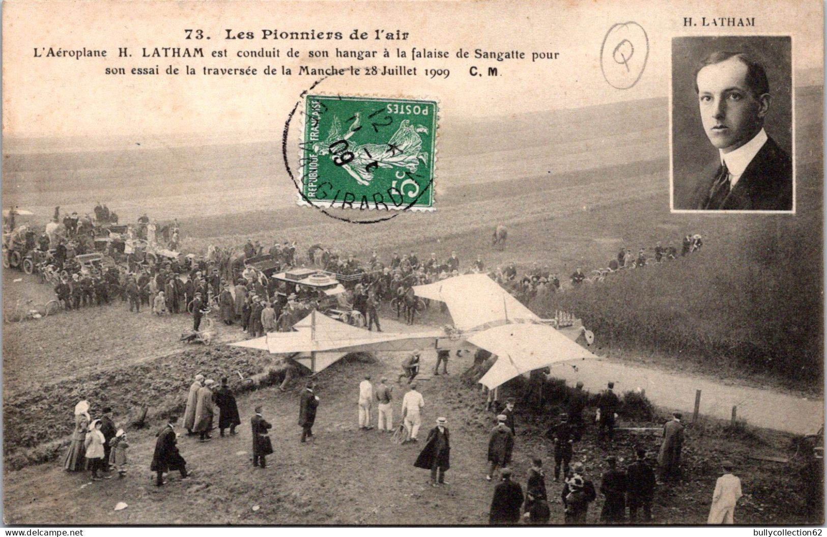 CPA - SELECTION - SANGATTE  - L'aéroplane H.LATHAM Pour Essai De La Traversée De La Manche Le 28 Juillet 1909. - Sangatte