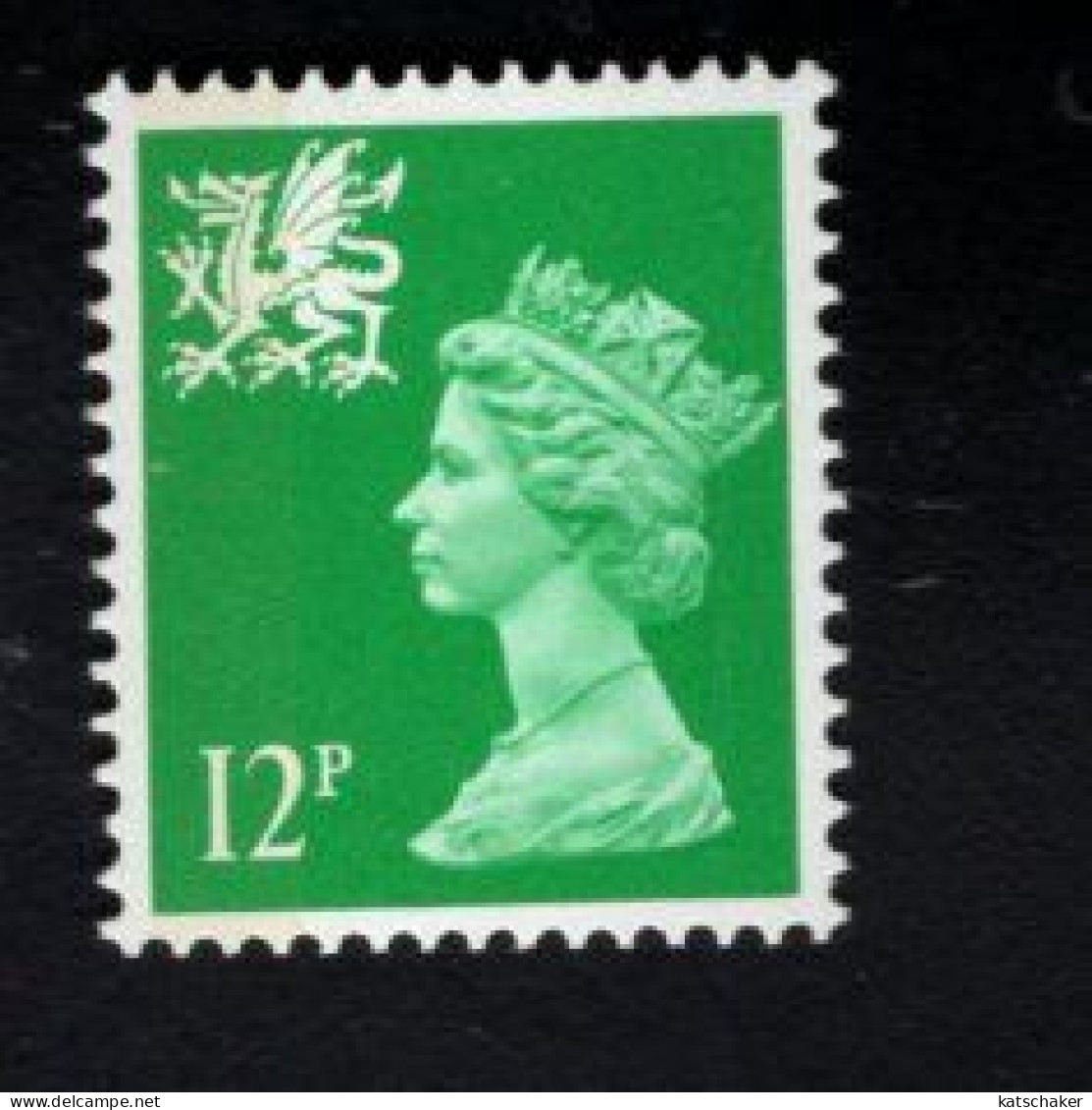 468542359 1986  SCOTT WMMH18  SGW37  (XX) POSTFRIS MINT NEVER HINGED   - QUEEN ELIZABETH II - 1 BAND LEFT - Galles