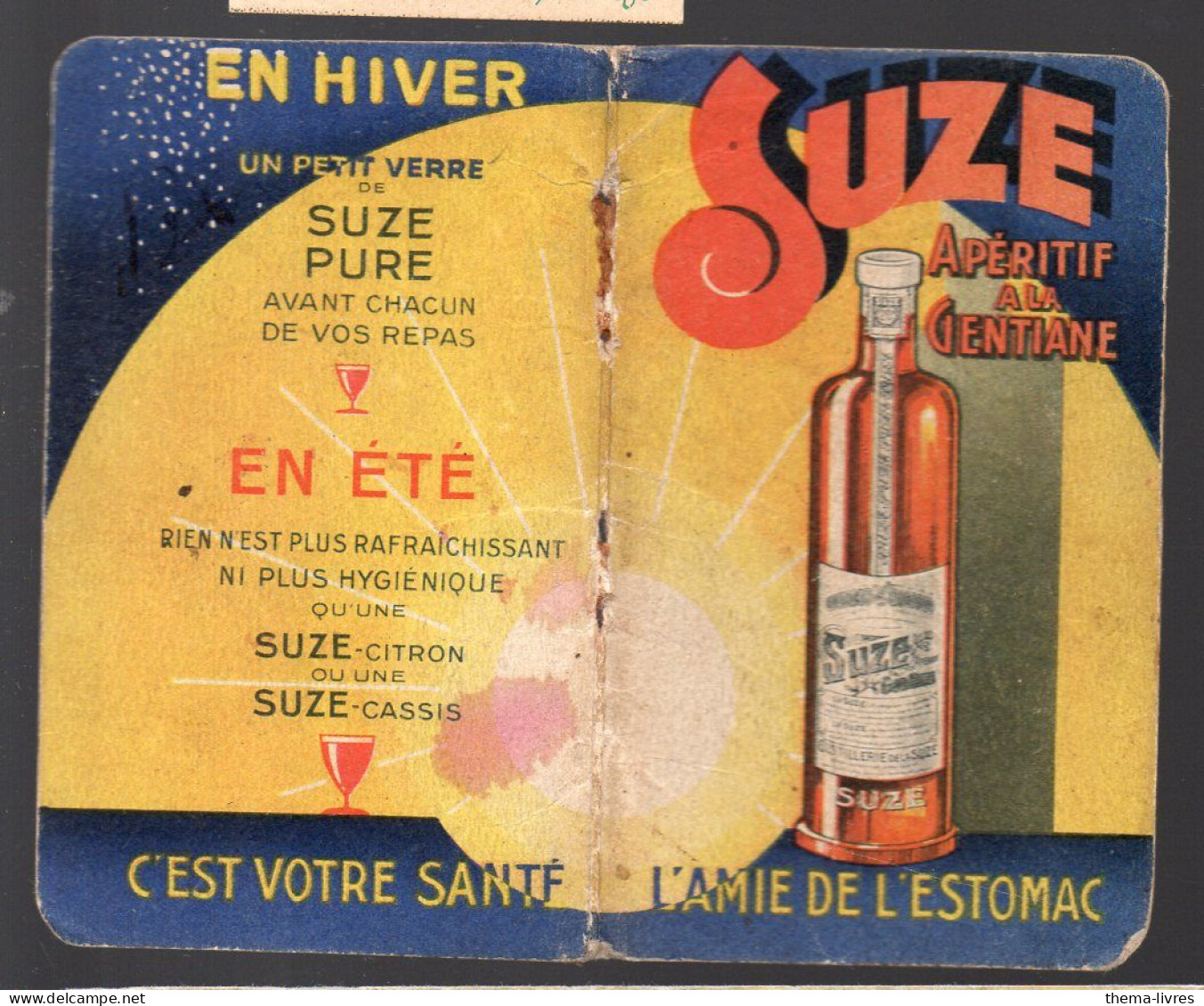 Petit Calendrier   XX   SUZE    (PPP46293) - Tamaño Pequeño : 1921-40