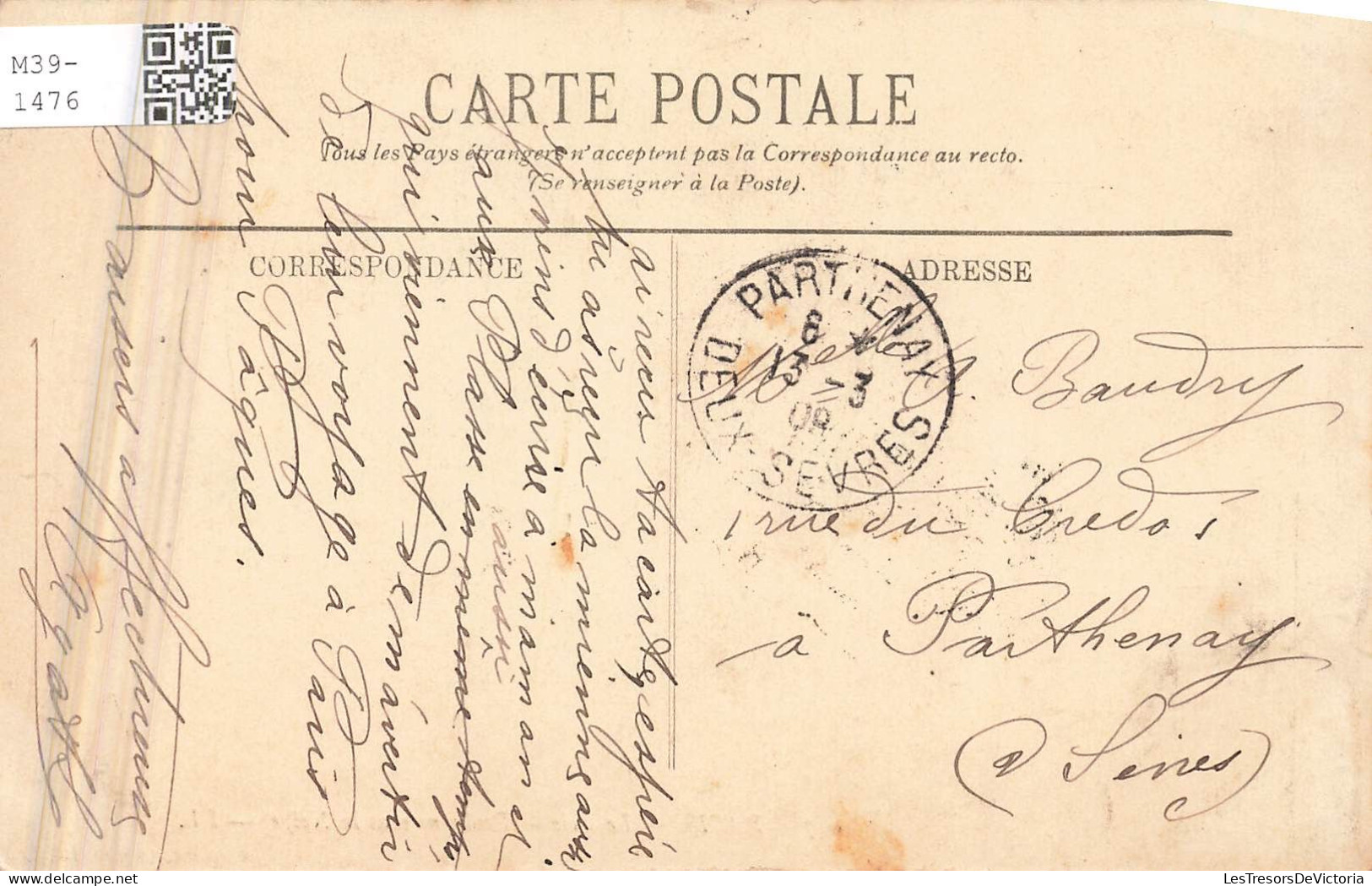 FRANCE - Paris - Le Bois De Boulogne Sous La Neige - Carte Postale Ancienne - Autres & Non Classés