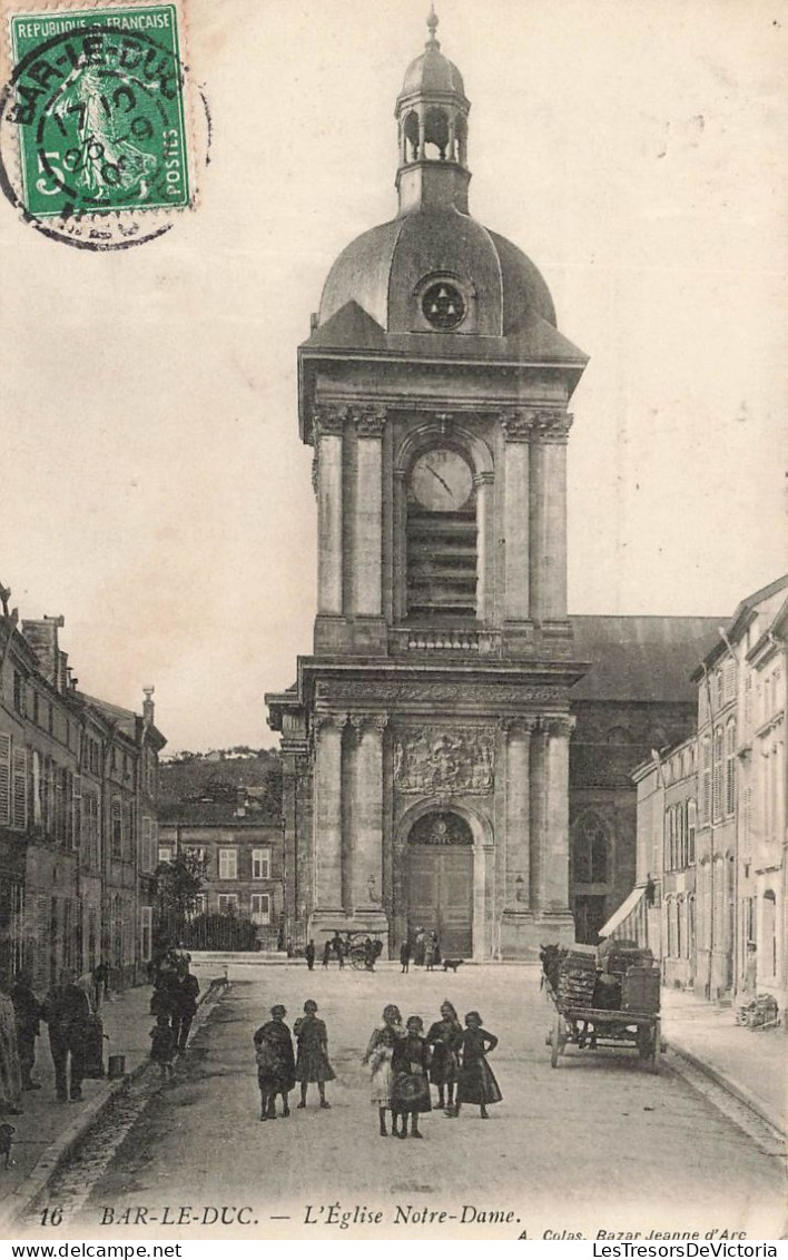 FRANCE - Bar Le Duc - Vue Générale De L'église Notre Dame - Animé - Carte Postale Ancienne - Bar Le Duc