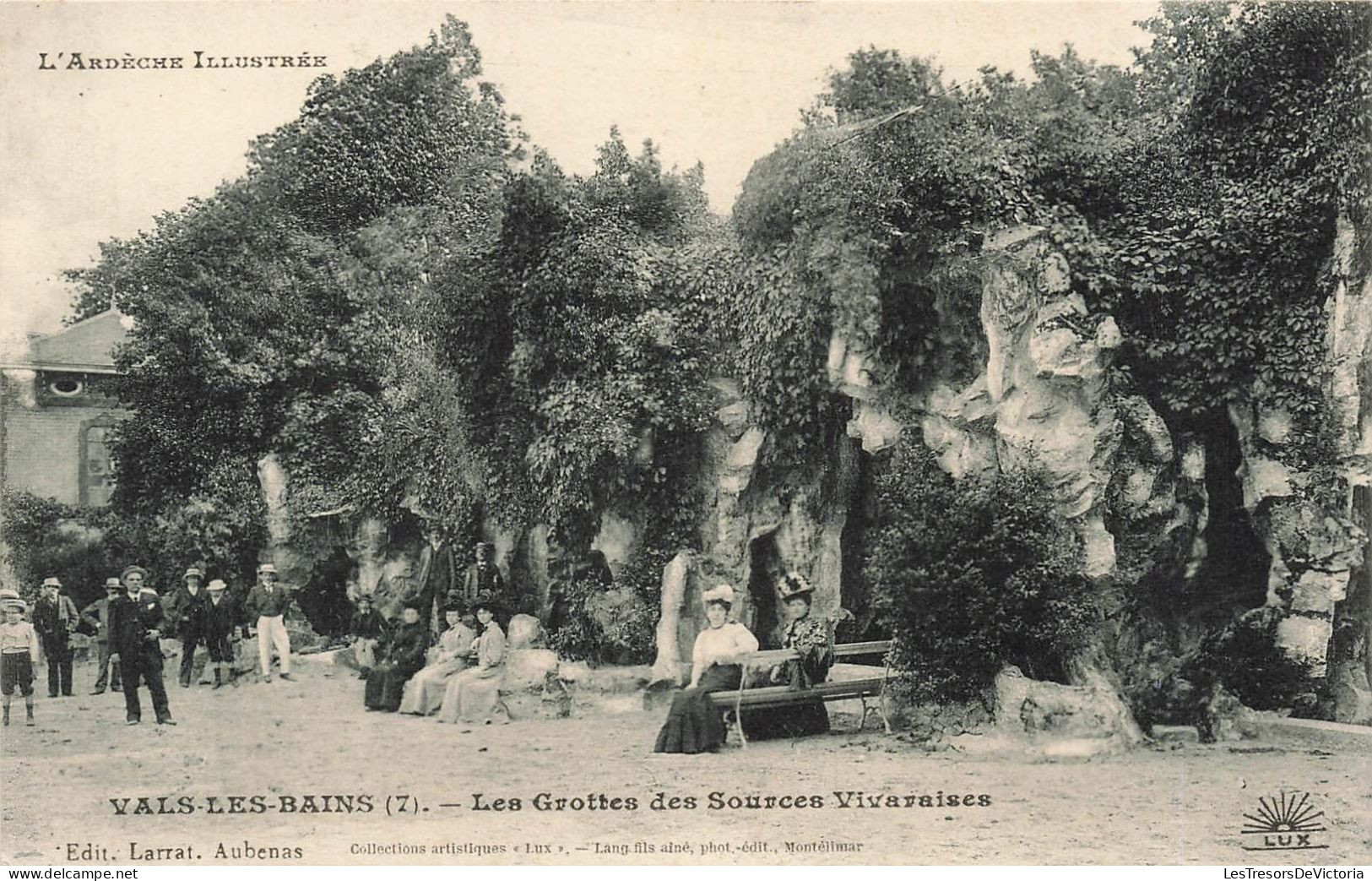 FRANCE - Vals Les Bains - Les Grottes Des Sources Vivaraises - Carte Postale Ancienne - Vals Les Bains