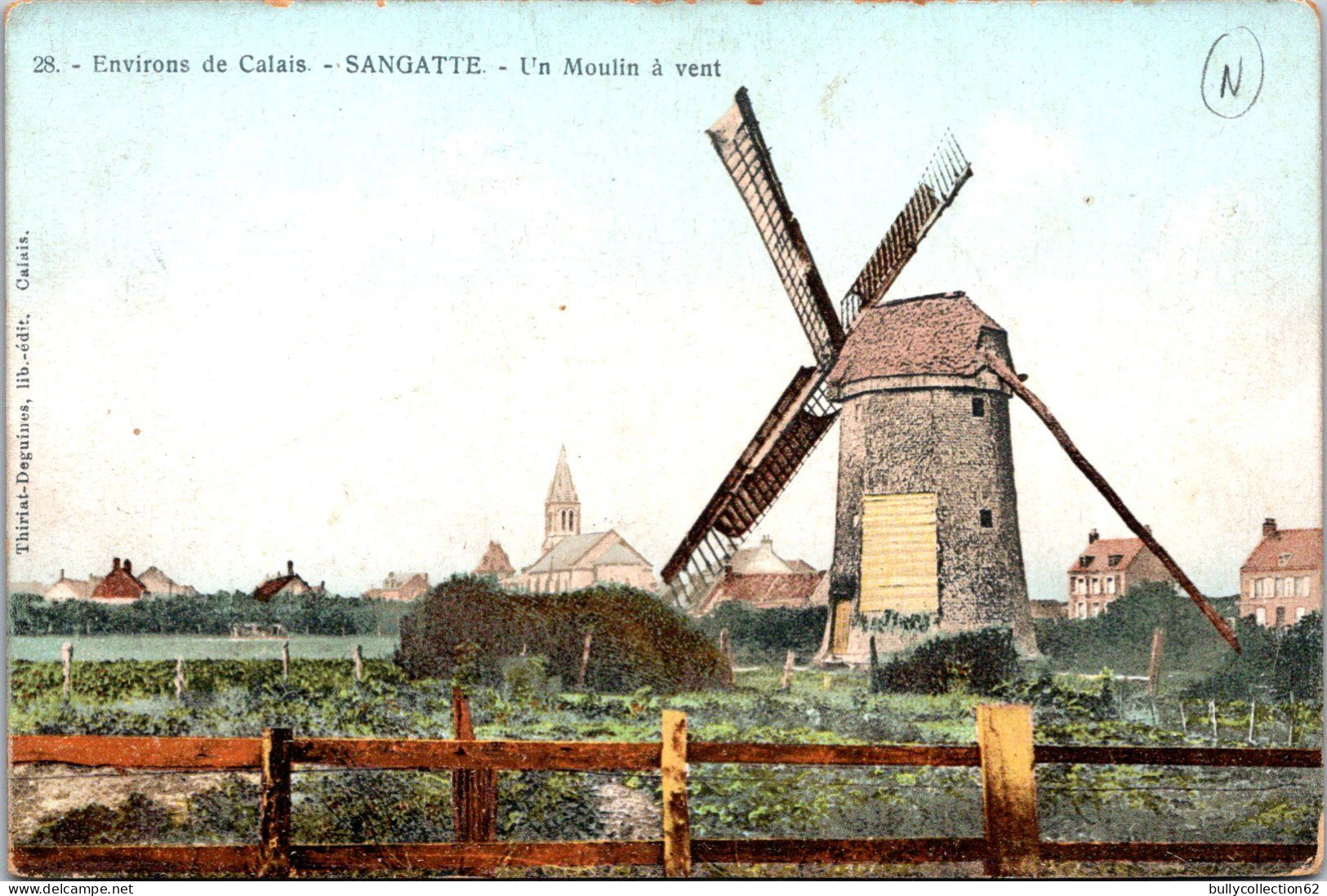 CPA - SELECTION - SANGATTE  -  Un Moulin à Vent . - Sangatte