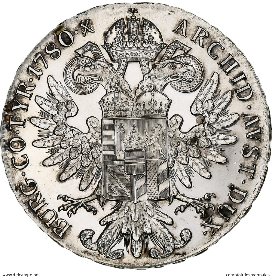 Autriche, Joseph II, Thaler, 1780, Refrappe, Argent, SPL, KM:T1 - Autriche