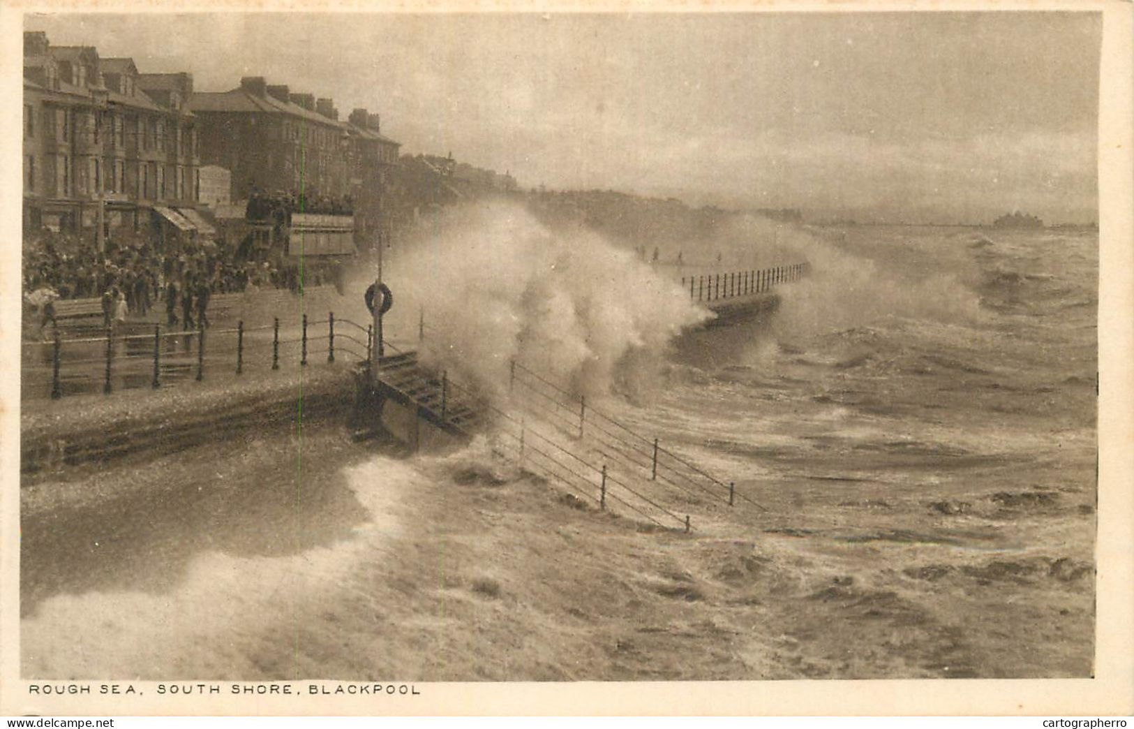 England Blackpool South Shore Rough Sea - Blackpool