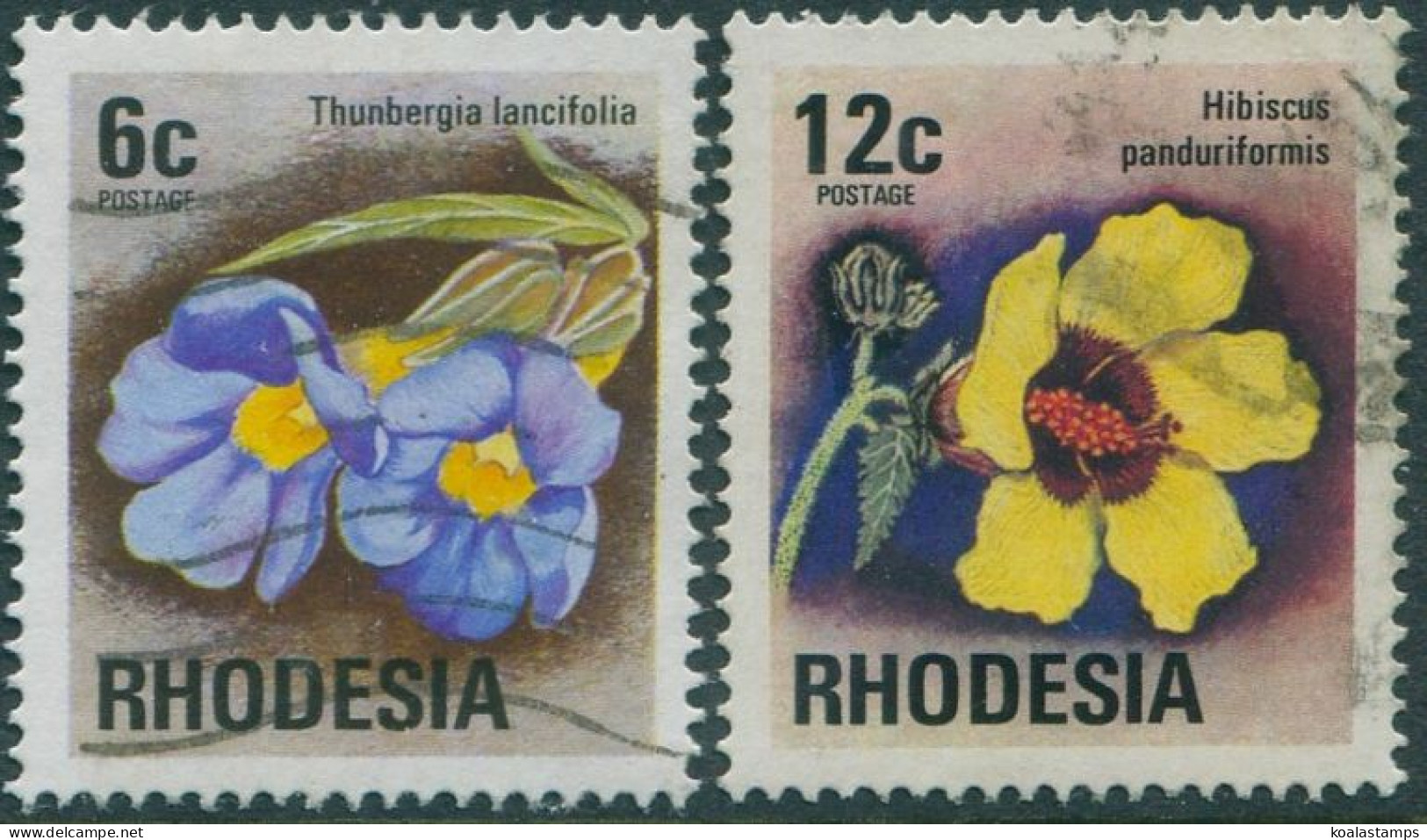 Rhodesia 1974 SG494-498 Flowers (2) FU - Zimbabwe (1980-...)