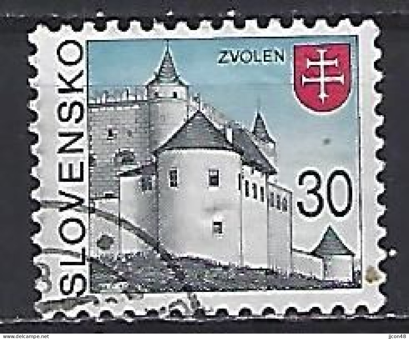 Slovakia 1993  City Arms; Zvolen (o) Mi.179 - Gebruikt