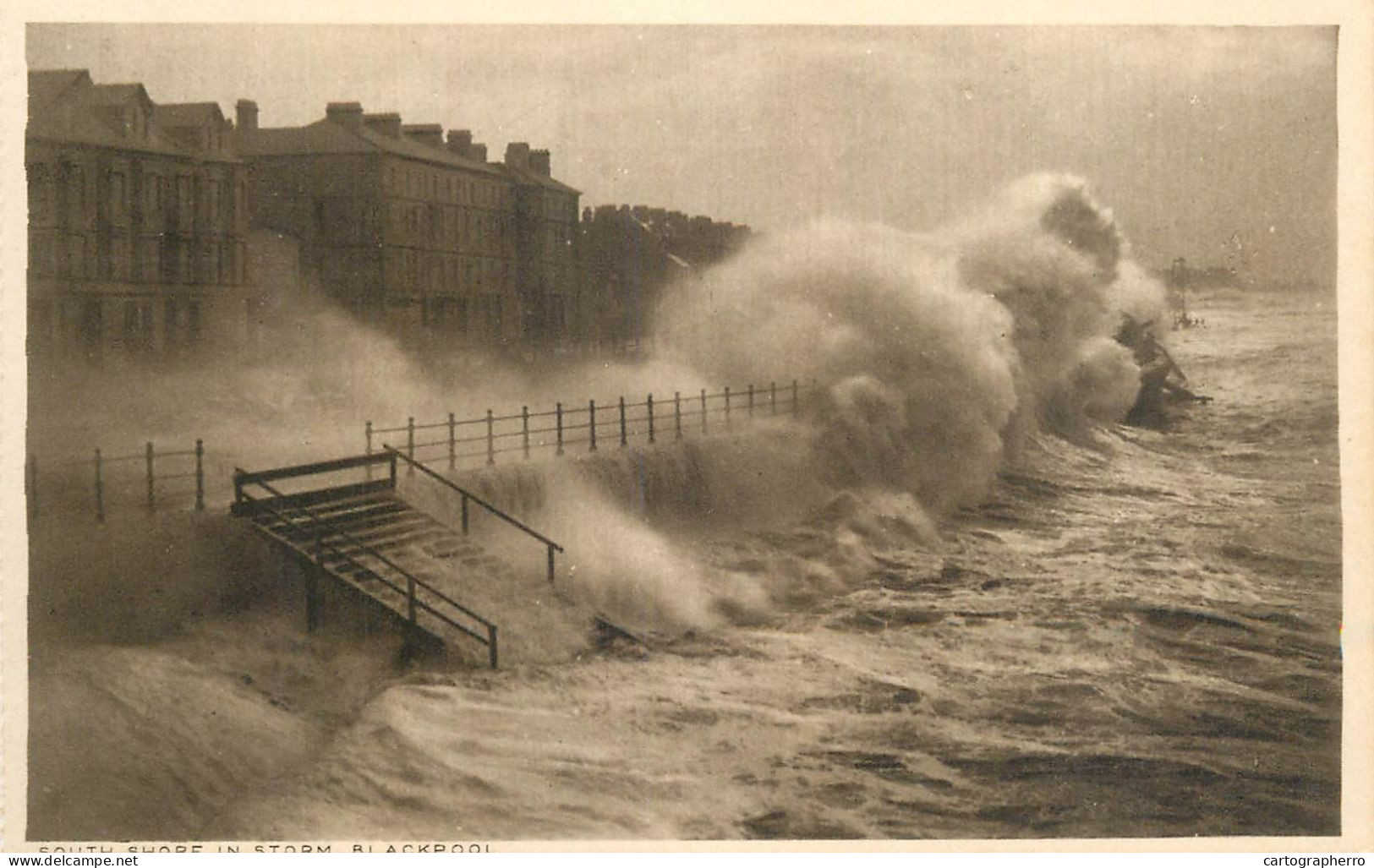 England Blackpool South Shore  Sea Storm - Blackpool