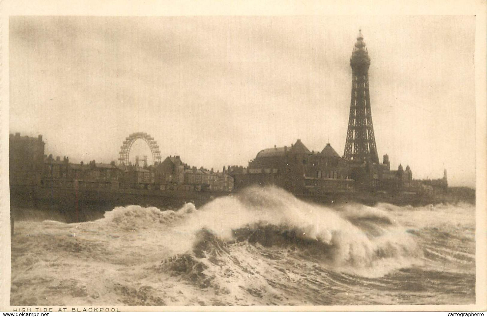 England Blackpool High Tide View - Blackpool