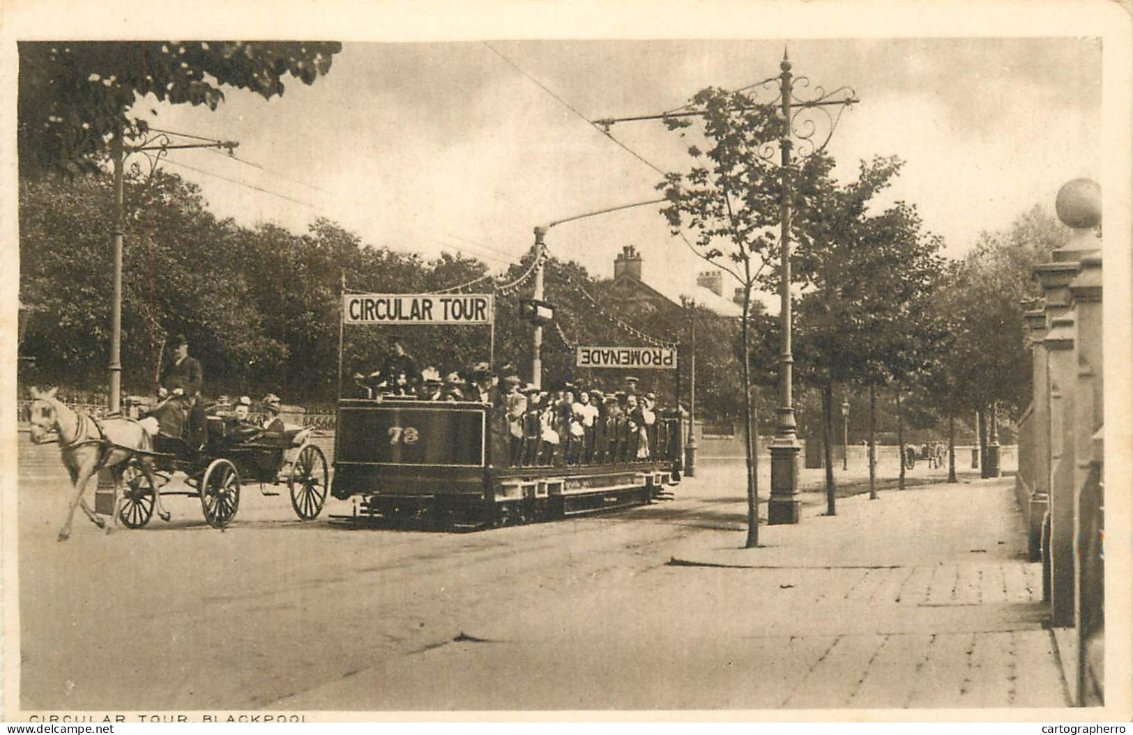 England Blackpool Circular Tour Promenade Tourist Tramway Picturesque Scenery - Blackpool