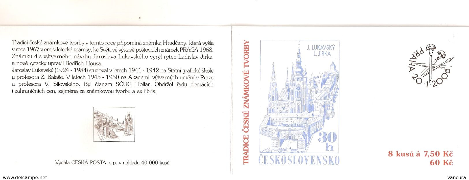 Booklet 457 Czech Republic - Traditions Of The Czech Stamp Design 2006 Stamps On Stamps - Neufs