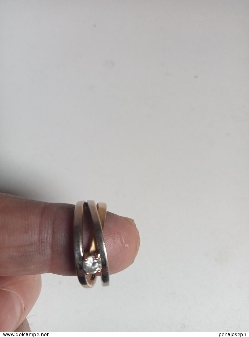 Bague En Plaqué Or  Diamètre Intérieur 18 Mm - Anelli