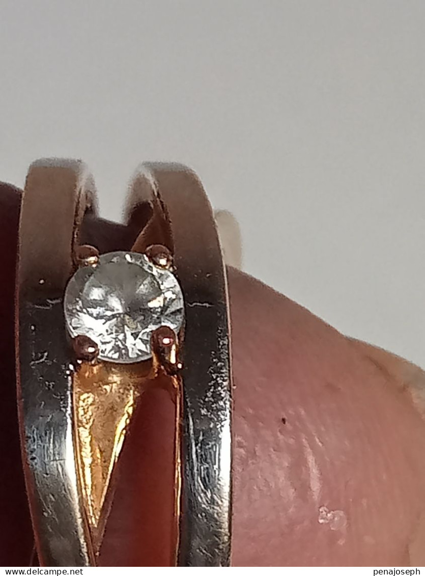 bague en plaqué or  diamètre intérieur 18 mm