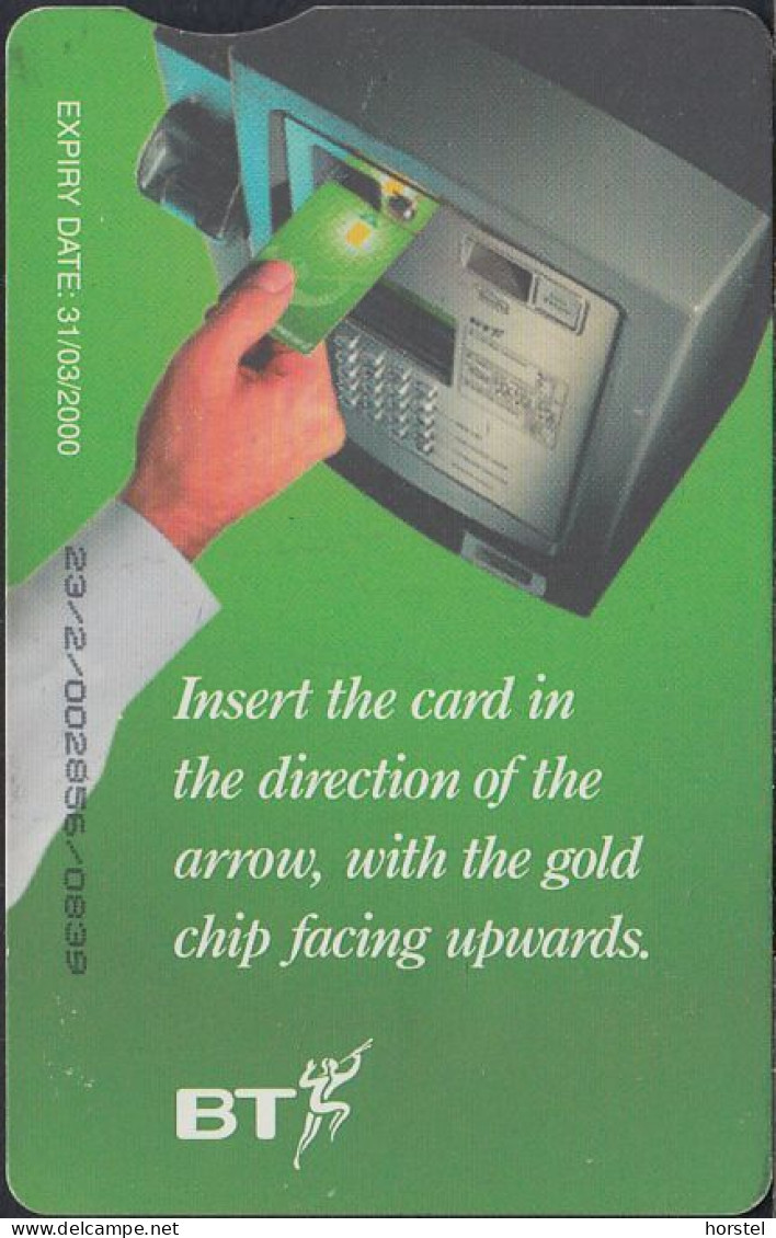UK - British Telecom Chip DEF019C  - £10 Definitive - Phone - 31/03/ 2000 - GPT3 - BT Generales