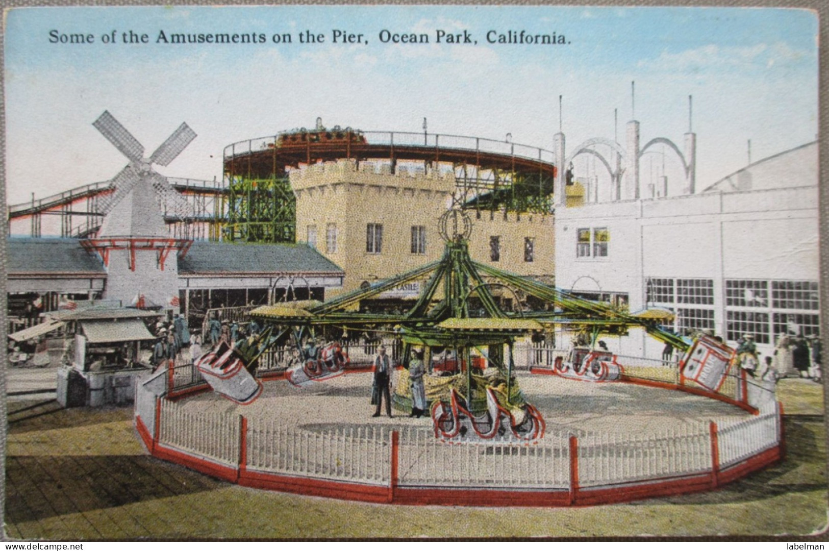 USA CALIFORNIA OCEAN PARK PIER PARK AMUSEMENTS KARTE CARD POSTCARD CARTE POSTALE POSTKARTE CARTOLINA ANSICHTSKARTE - Long Beach