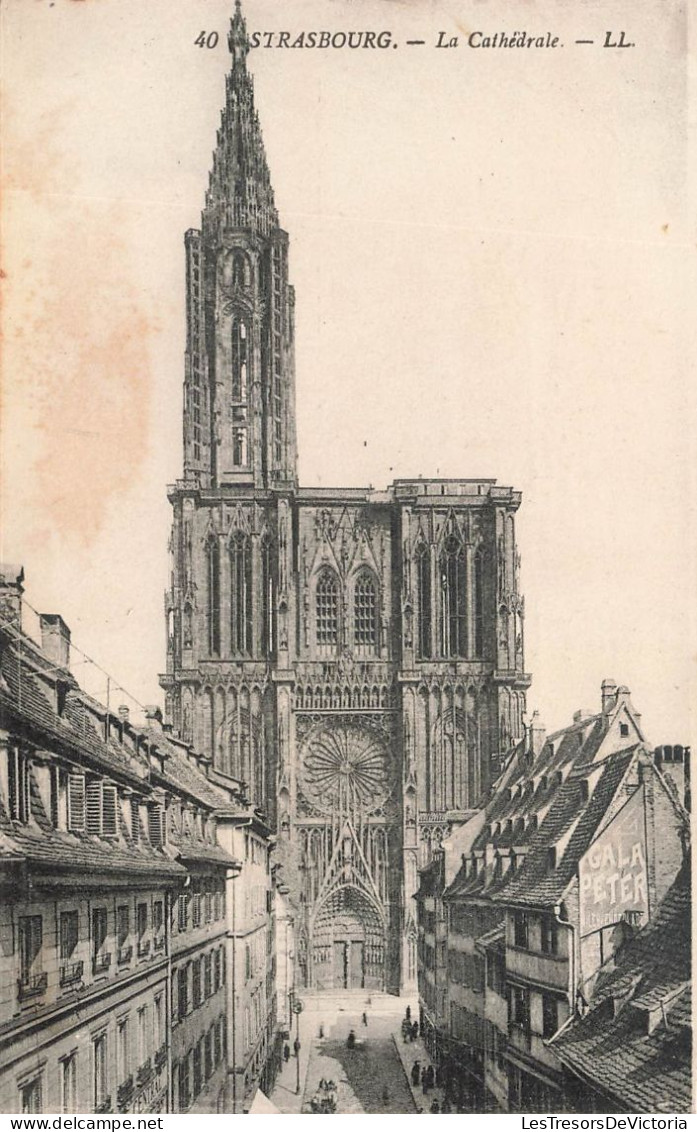 FRANCE - Strasbourg - Vue  Générale De La Cathédrale - LL  - Carte Postale Ancienne - Strasbourg