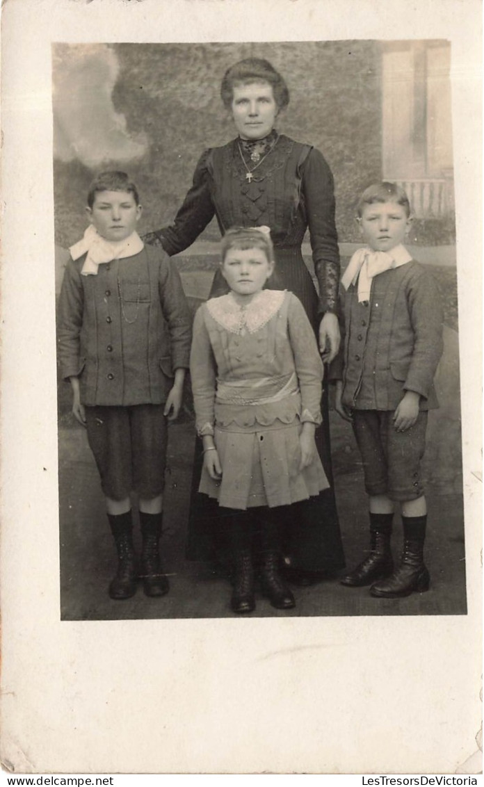 ENFANTS - Frères Et Sœur - Mère - Carte Postale Ancienne - Other & Unclassified