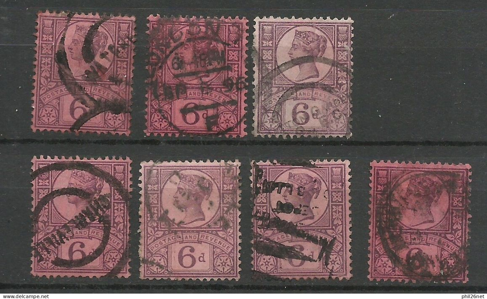UK  N°   100   X   7     Oblitérés B/TB    Voir Scans   Soldé ! ! ! - Used Stamps