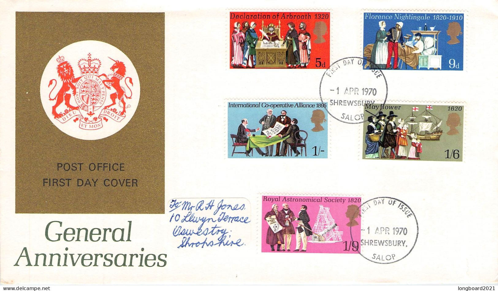 GREAT BRITAIN - DIFF. COMMEMORATIVE COVERS 1966-1982 / 5091