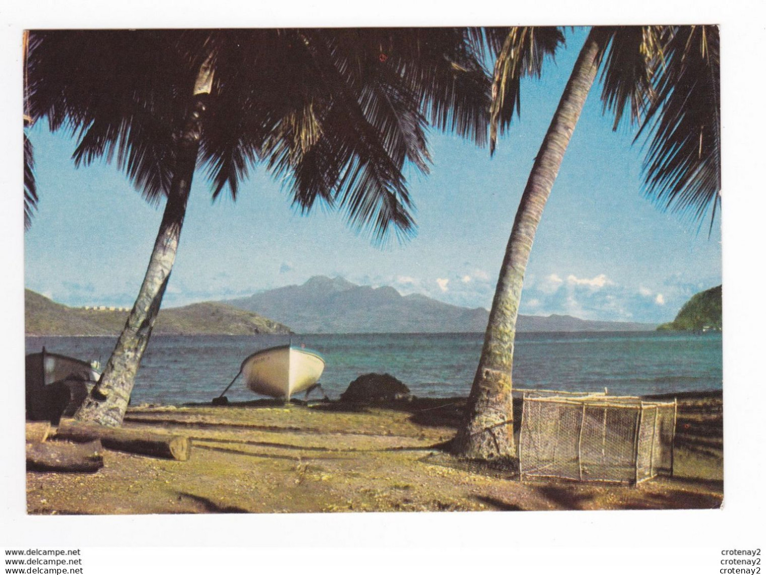 Guadeloupe N°041 Basse Terre Et La Soufrière Vues Des Saintes En 1981 - Basse Terre