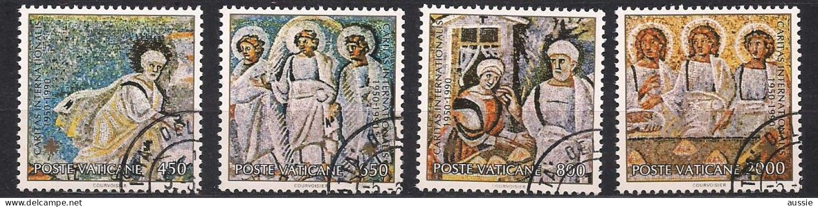 Vatican Vatikaan 1990 Yvertnr. 878-881 (o) Oblitéré Cote 10,50 € Caritas - Used Stamps