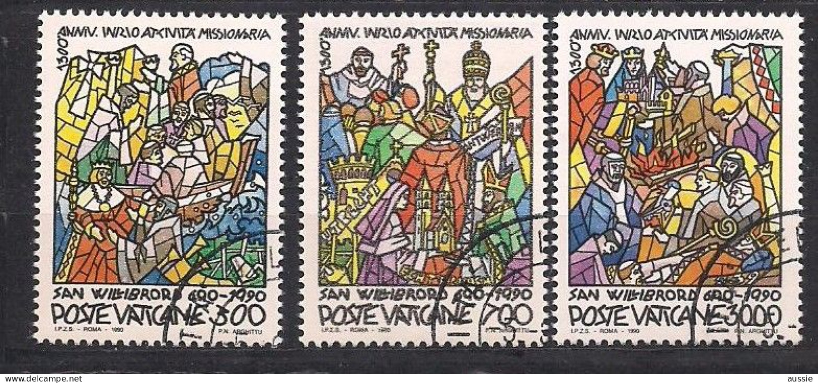 Vatican Vatikaan 1990 Yvertnr. 875-877 (o) Oblitéré Cote 7,50 € - Oblitérés