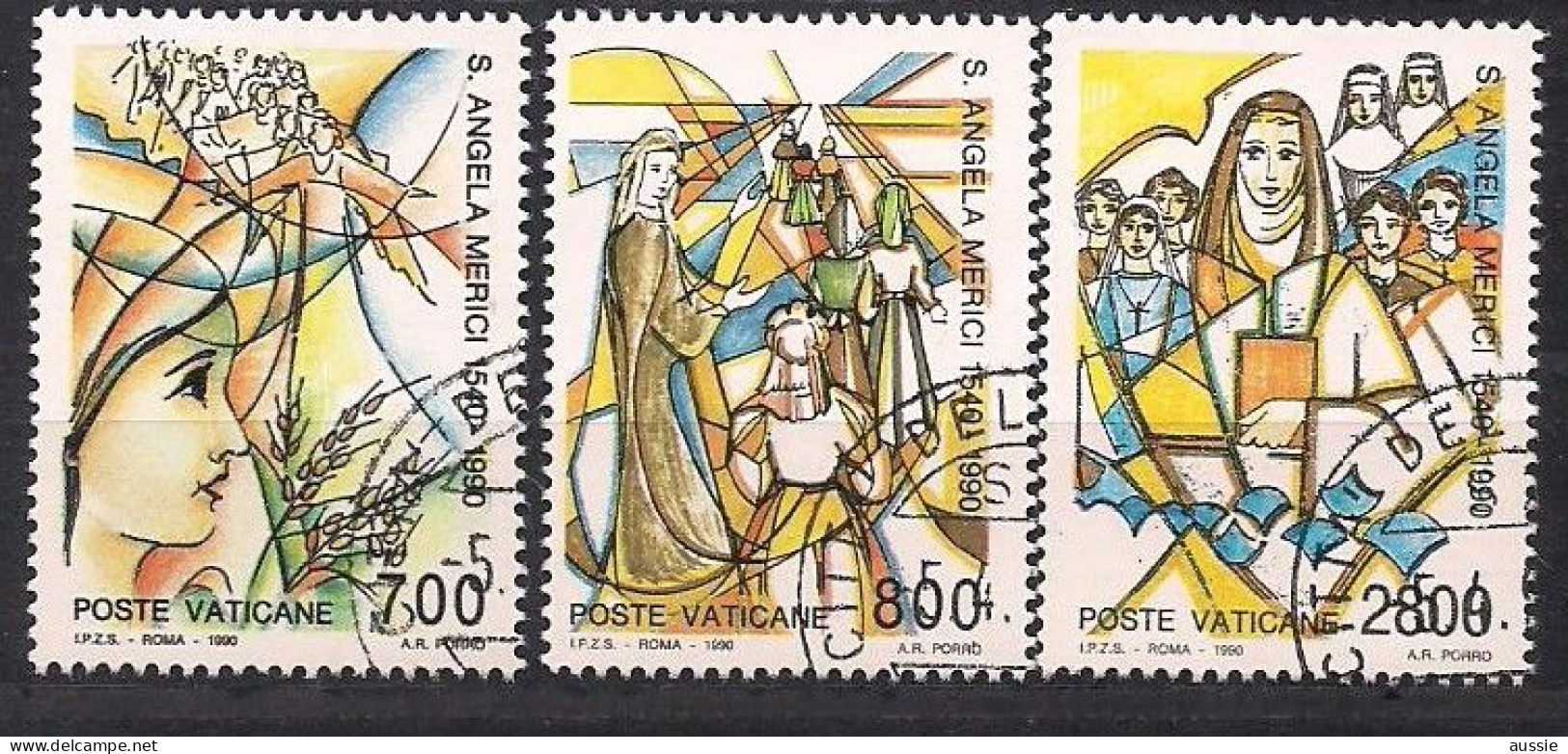 Vatican Vatikaan 1990 Yvertnr. 872-874 (o) Oblitéré Cote 11,25 € - Oblitérés