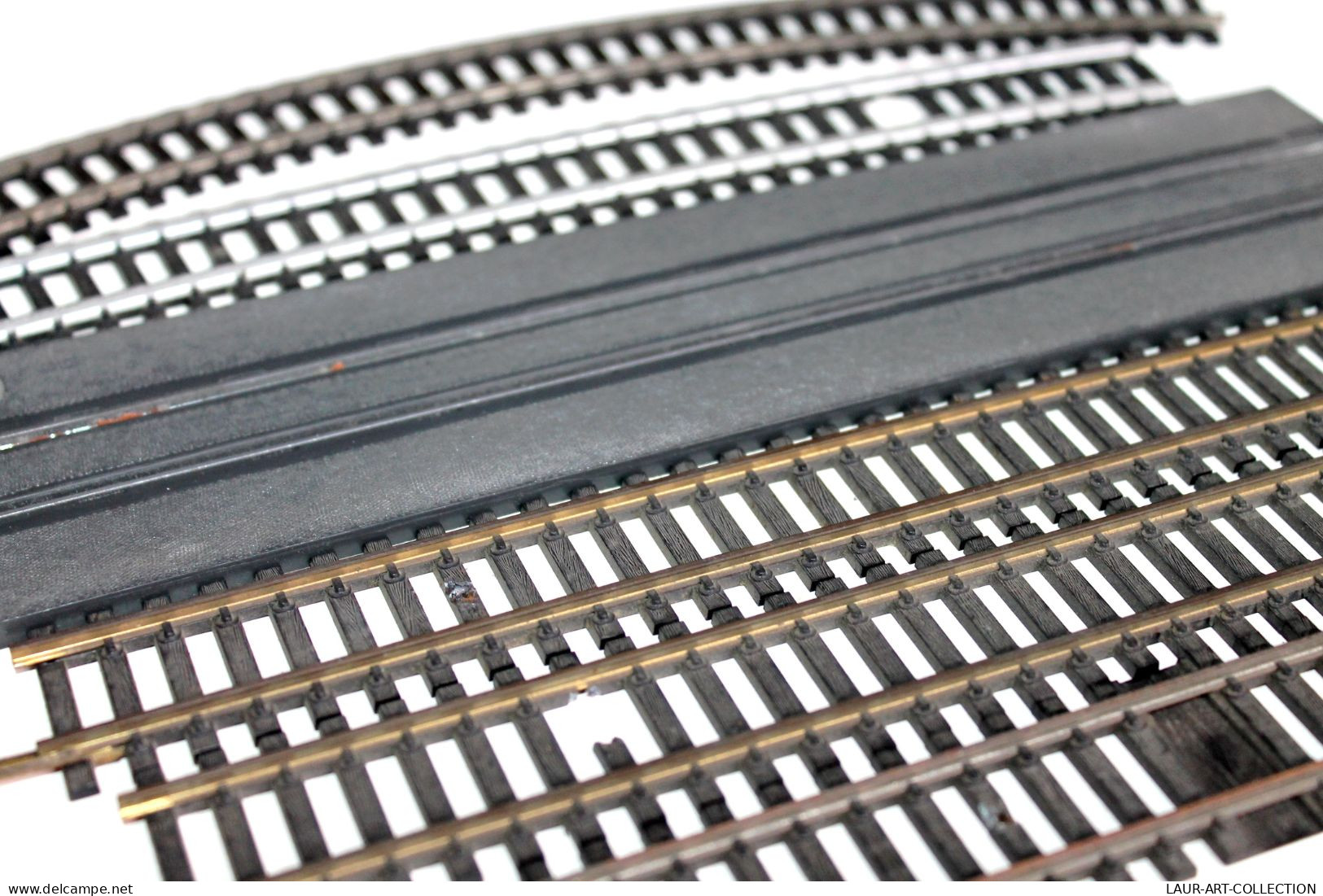 JOUEF HO LOT 6 RAIL 1 TABLIER PASSAGE SUPERIEUR + 1 COUPURE + 2 DROIT + 2 COURBE, MODELISME FERROVIAIRE TRAIN (2105.281) - Track