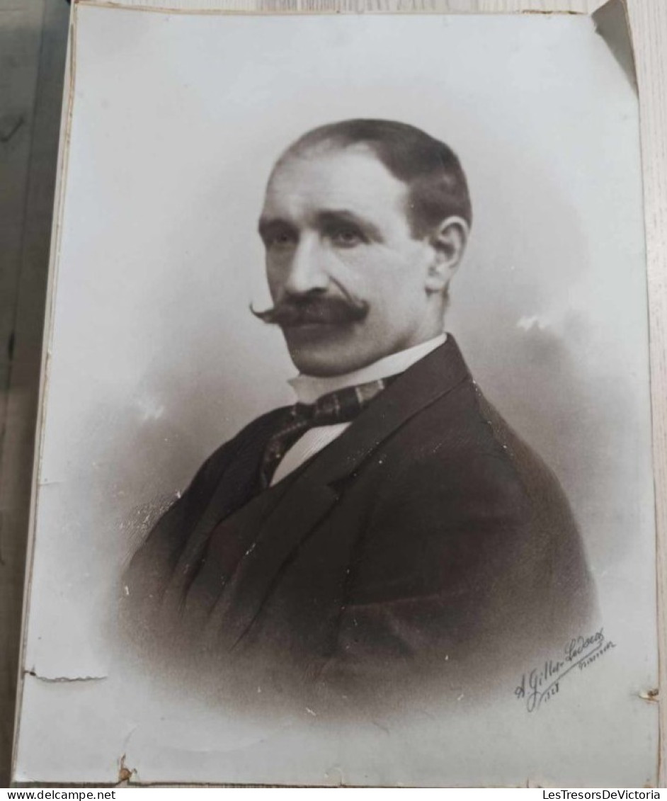 Photographie Originale  - Portrait D'homme - Gilles Ledoux - 1928 - Namur - Dim:30/40cm - Personnes Identifiées