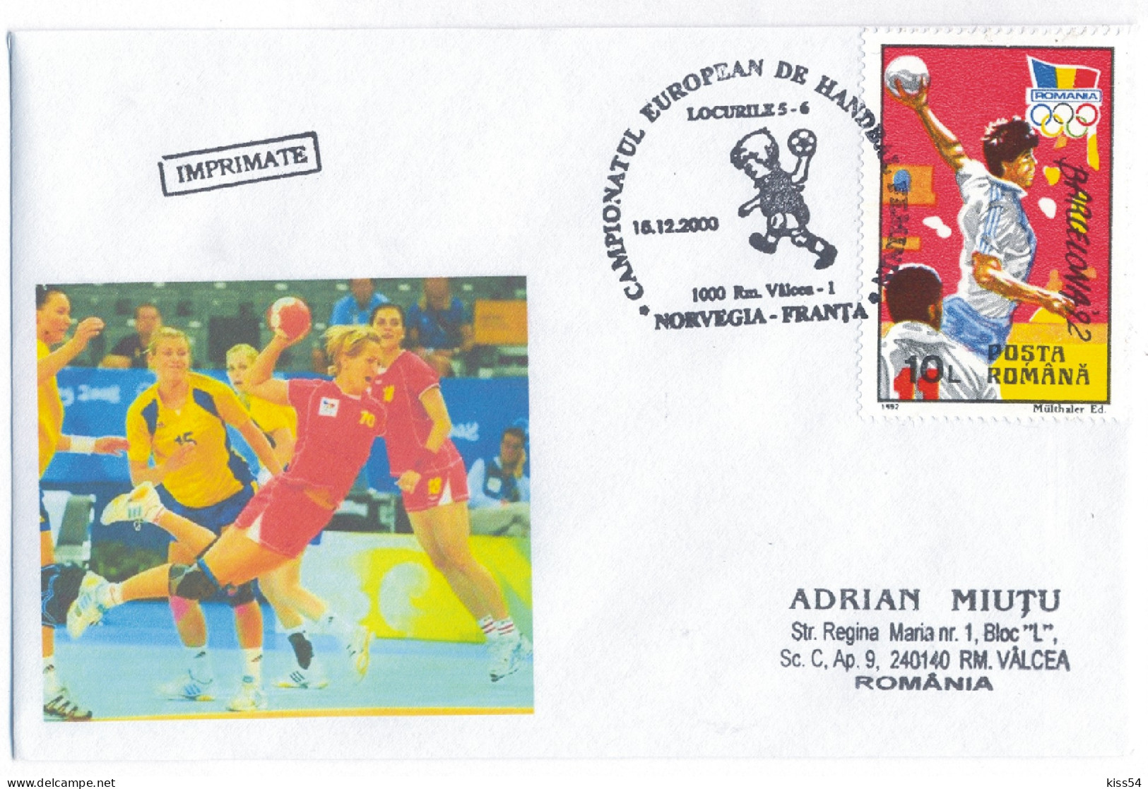 H 1 - 798 France - Norway, Handball - WORLD CHAMPIONSHIP 2004 - Cover - 2004 - Pallamano