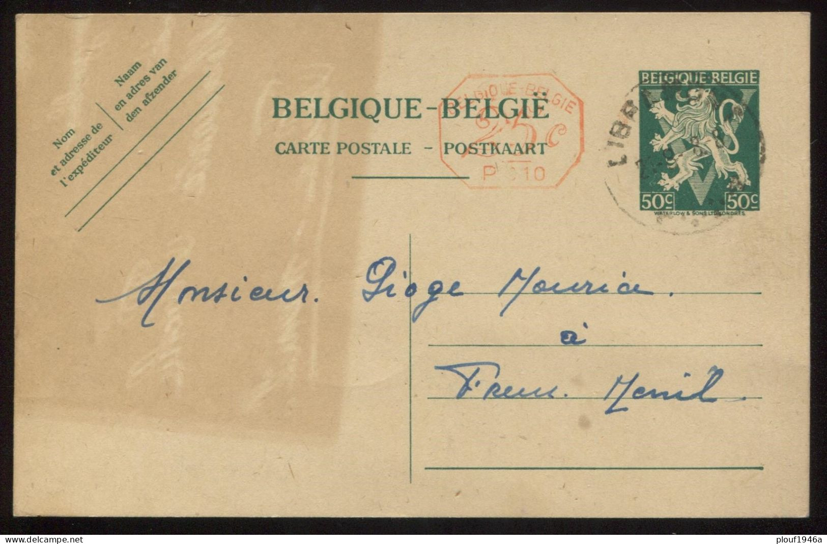 1948 "50c Victoire" - Postcards 1934-1951